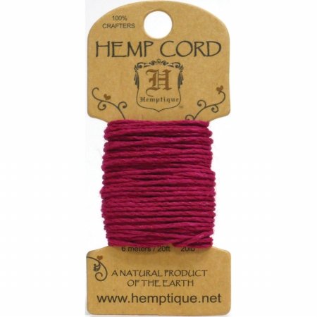 Dark Pink Hanf 20ÃÂ LB Crafters KordelÃÂ ÃÂÃÂ Hemptique
